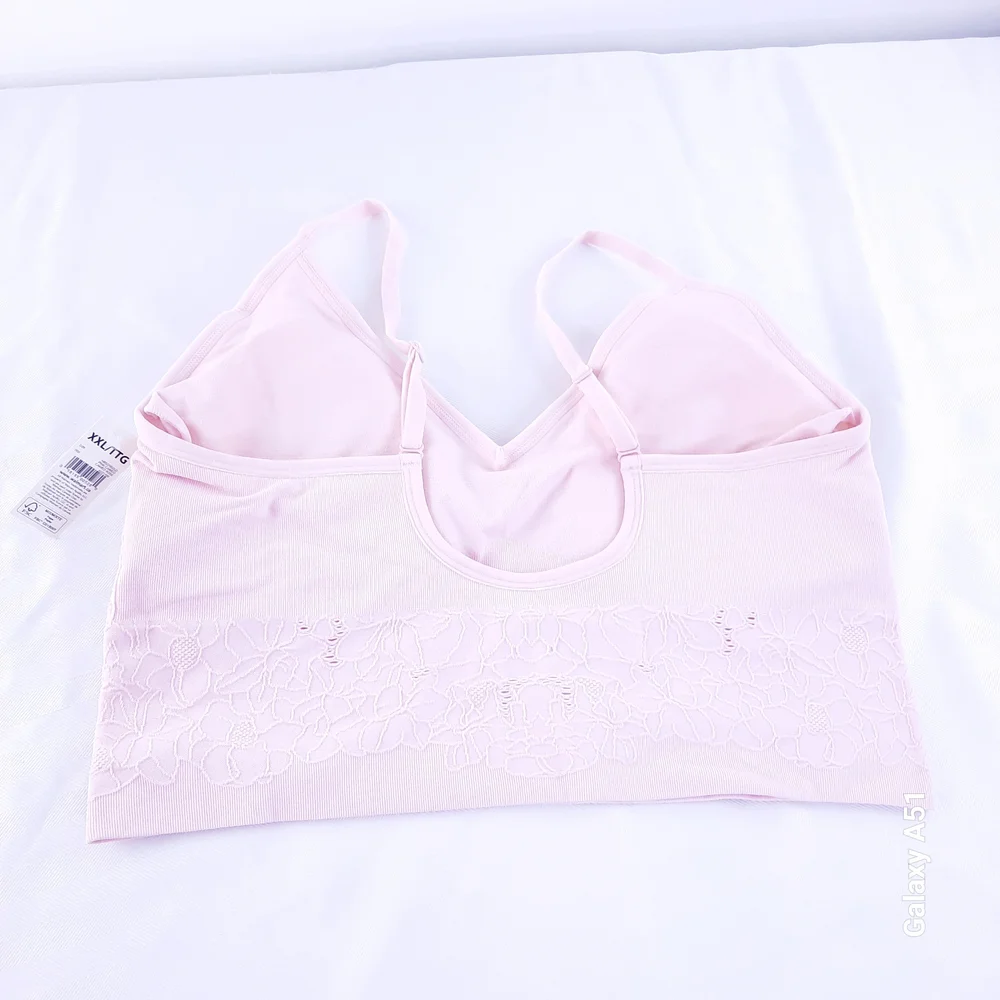❤️ NWT XXL No Boundaries Pink Wireless Bra with Adjustable Straps - Picture 4 of 8